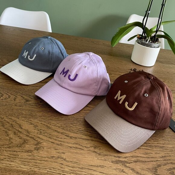 NEW! Marc Jacobs UNISEX MJ Logo Cap -Purple - Picture 6 of 8